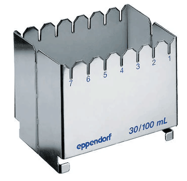 德國(guó)艾本德（Eppendorf）ReservoirRack,用于存放10mL、30mL和100mL試劑槽。最多可以放置7個(gè)試劑槽模塊或試劑槽